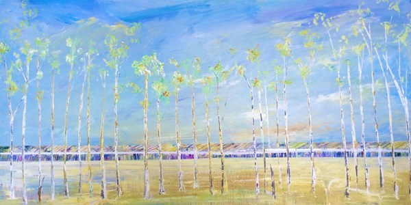 Just The Day For It  30x60 in.  Woodlands Gallery  SOLD